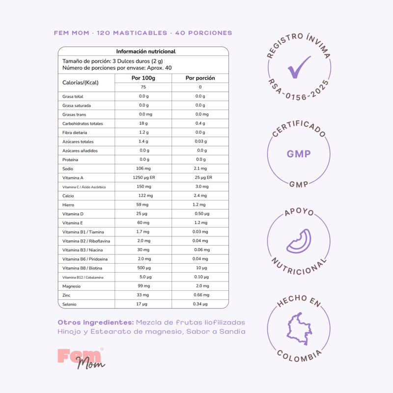 Fem Mom x120 tabletas