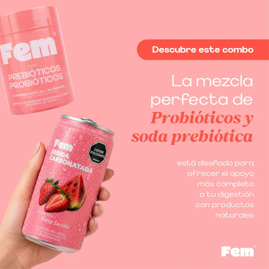 Combo Probiótico + Six pack de Soda Prebiótica