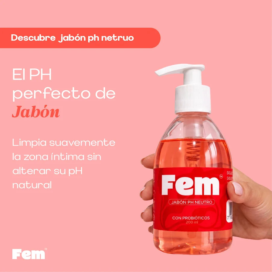 Jabón íntimo pH neutro x 200 ml