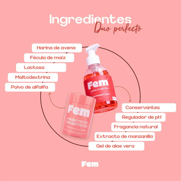 Combo alimento con probióticos + Jabón íntimo