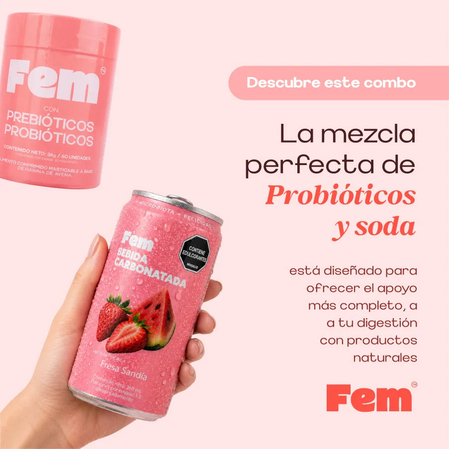 Combo Probiótico + Six pack de Soda Prebiótica